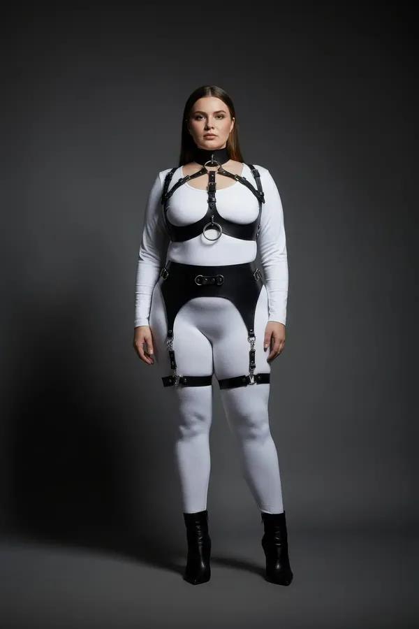 Full Body Harness with Garter Belt and Thigh Straps