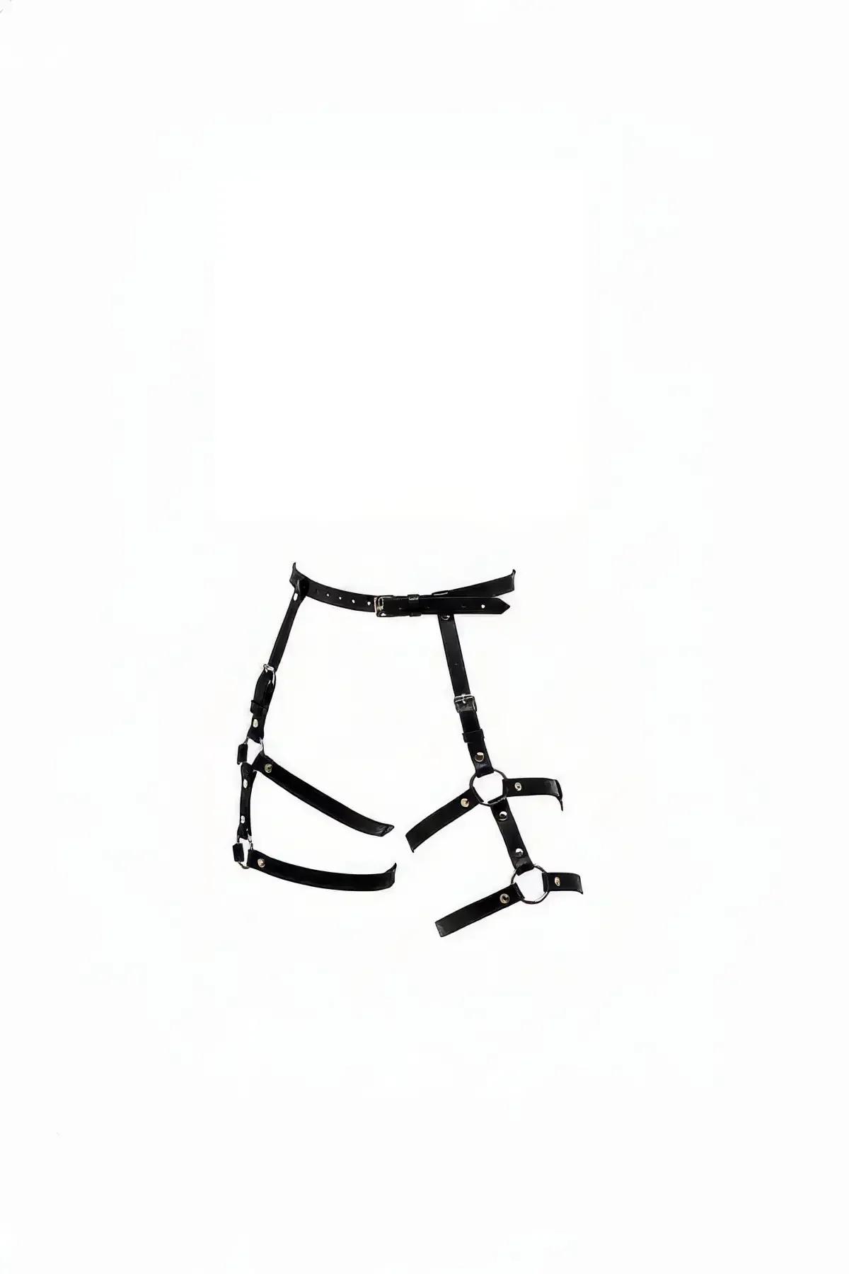 Adjustable Faux Leather Thigh Harness with O-Rings
