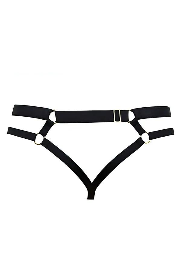 Minimalist Strappy O-Ring Thong Harness