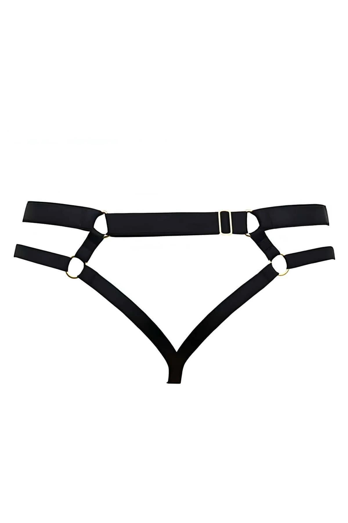 Minimalist Strappy O-Ring Thong Harness