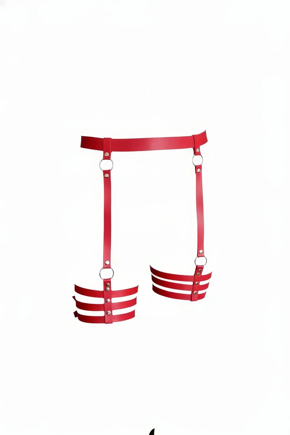 Multi-Strap Thigh Garter Harness with Adjustable Waist