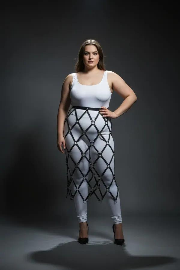 Diamond Lattice Skirt Harness with O-Rings