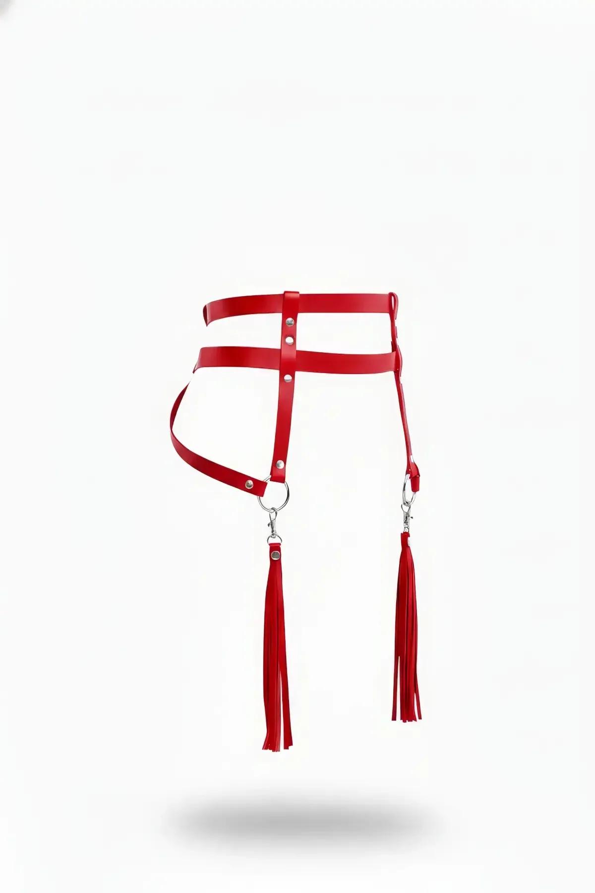 Double-Strap Waist Harness with Detachable Tassel Charms