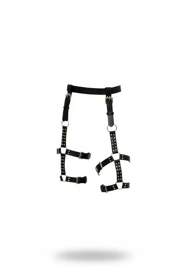 Multi-Strap Garter Harness with Adjustable Thigh Bands