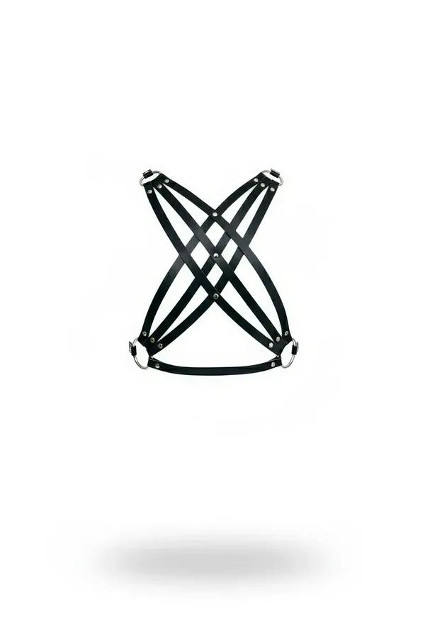 Adjustable Cross Chest Harness with Intersecting Straps