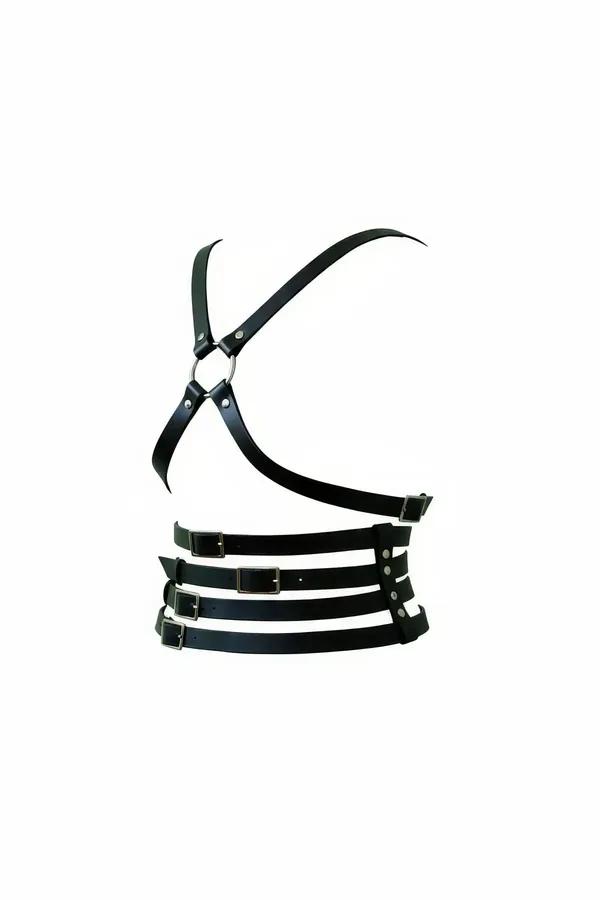 X-Back Chest Harness with Four-Strap Waspie Waist