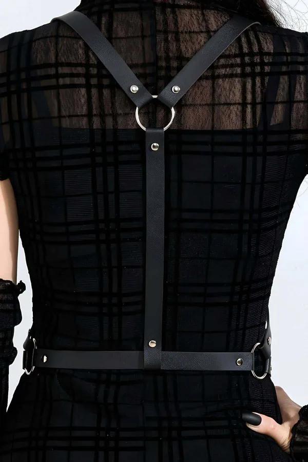 Diagonal Chest Harness with Adjustable Waist Strap