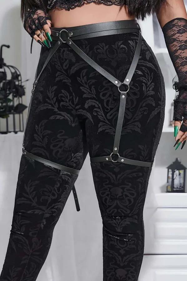Thigh Garter Harness with Adjustable Waist Belt