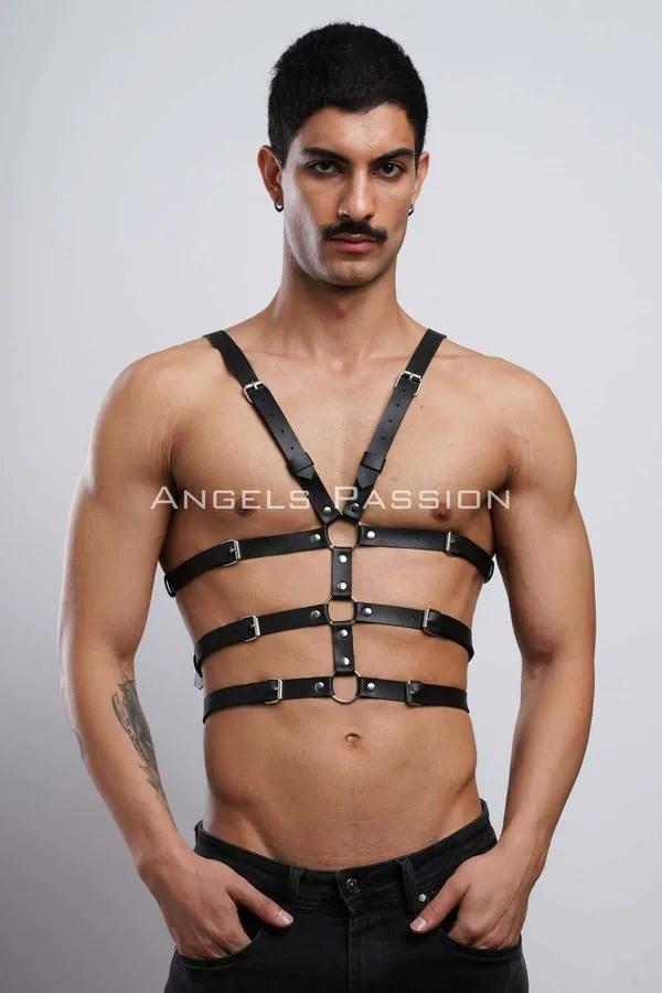 Adjustable Chest Harness with Multiple Straps for Men