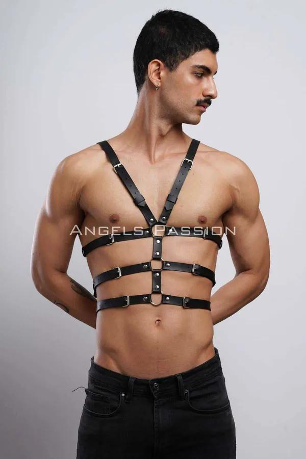 Adjustable Chest Harness with Multiple Straps for Men