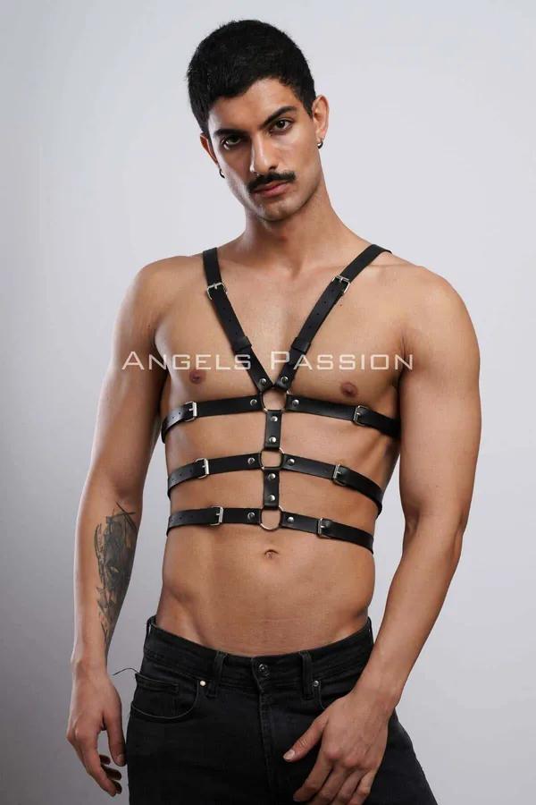 Adjustable Chest Harness with Multiple Straps for Men