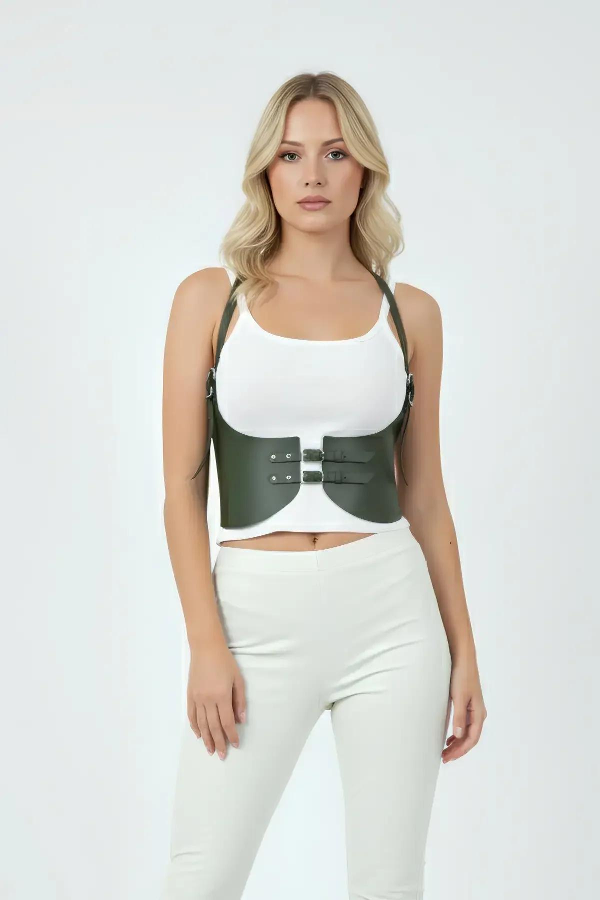 Underbust Harness Waist Cincher with Shoulder Straps
