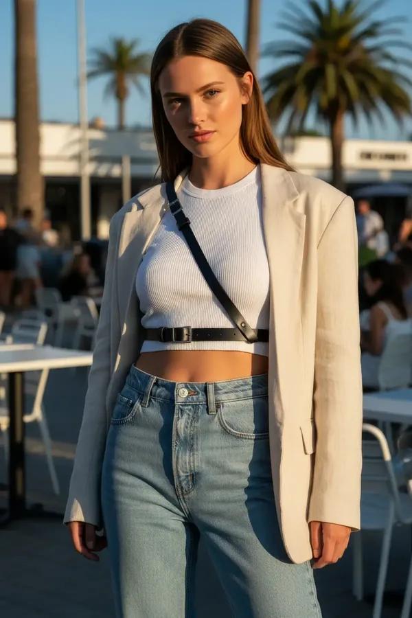 siyah suni deri pantolon kemeri gümüş dikdörtgen tokalı kadın slim fit bant
