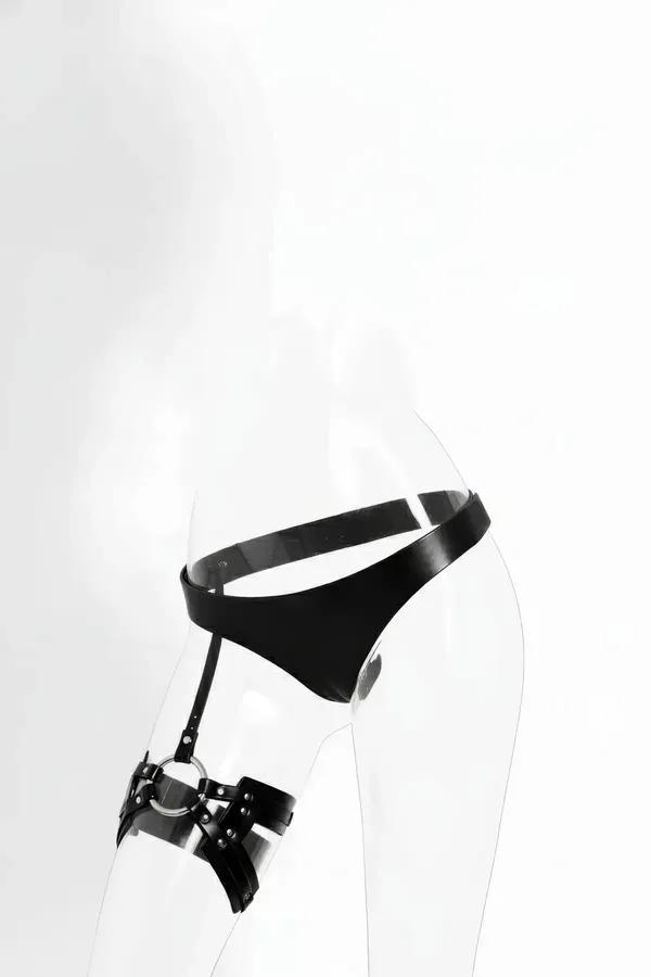 Thigh Harness Garter with Integrated Strappy Waist Belt