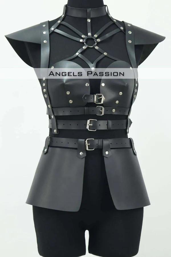 Full Body Harness with Sculpted Skirt & Shoulder Pads