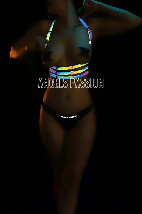 Iridescent Full Body Harness with Straps