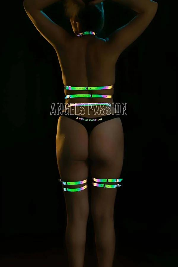 Reflective Body Harness with Leg Straps