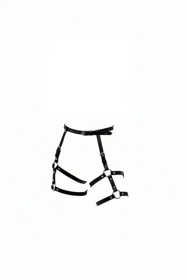 Adjustable Faux Leather Thigh Harness with O-Rings