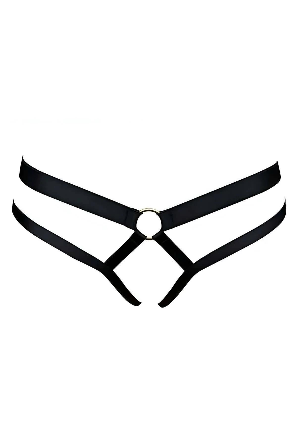 Minimalist Strappy O-Ring Thong Harness