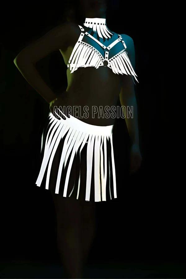 Reflective Fringe Harness Set