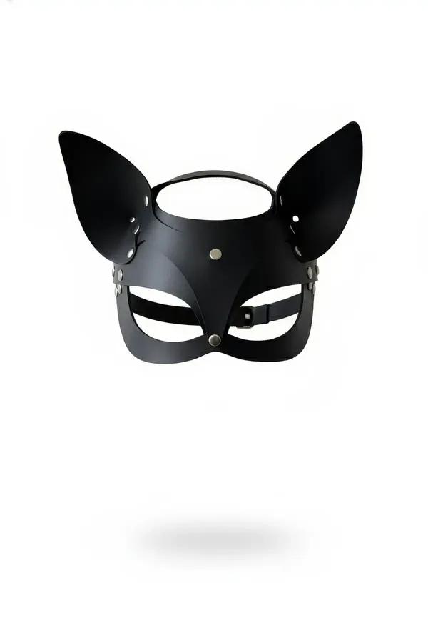 Faux Leather Cat Ear Face Mask
