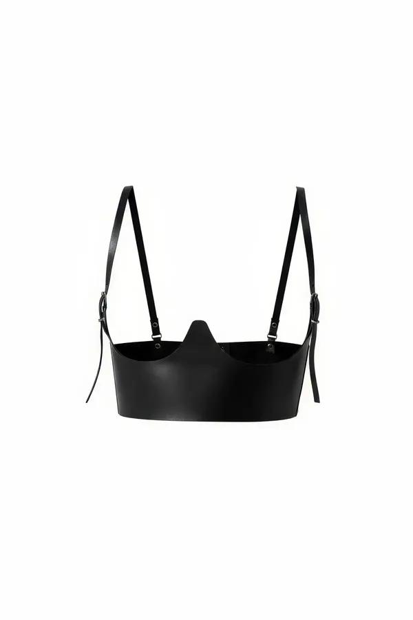 Underbust Harness Top with Structured V-Neckline
