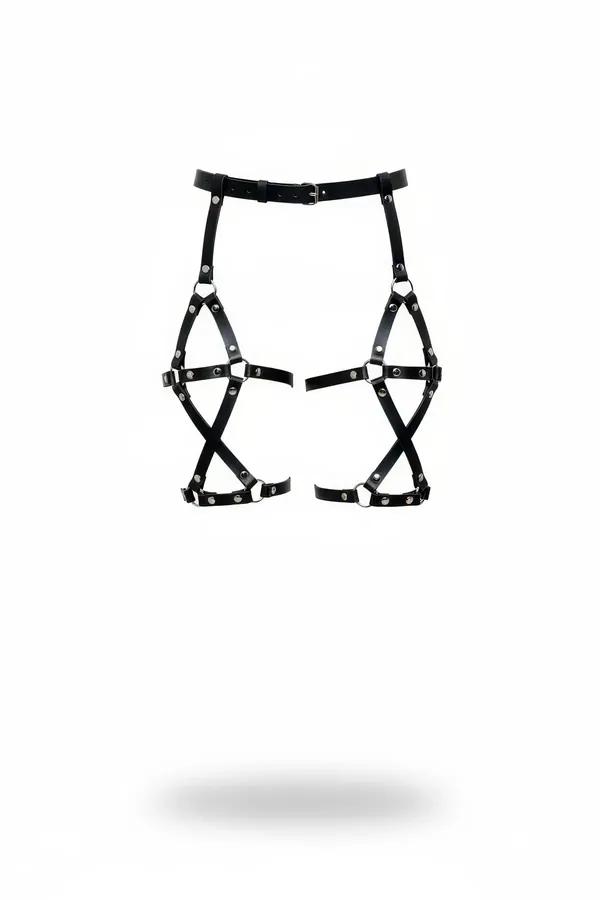 Adjustable Faux Leather Thigh Harness with O-Rings