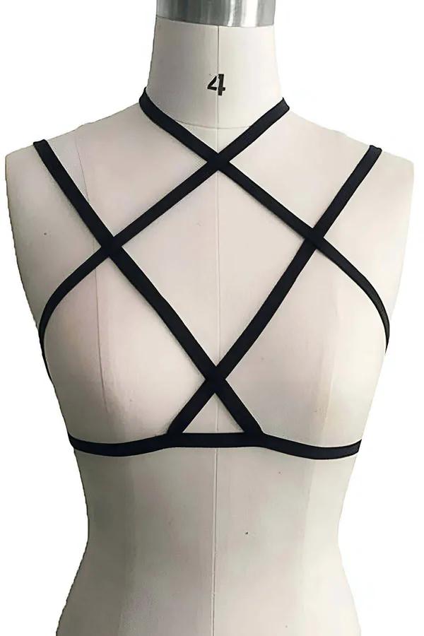 Strappy Cage Halter Body Harness
