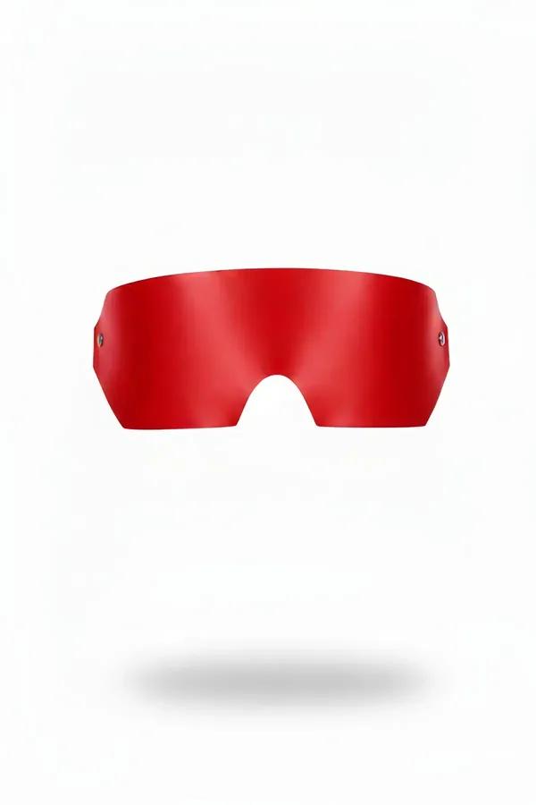 Red Faux Leather Blindfold Eye Mask