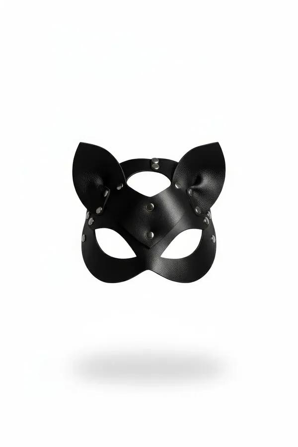 Faux Leather Cat Eye Mask with Studs