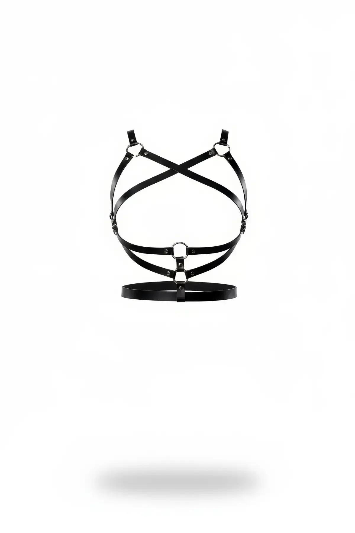 Criss-Cross Chest Harness with Wide Waist Strap