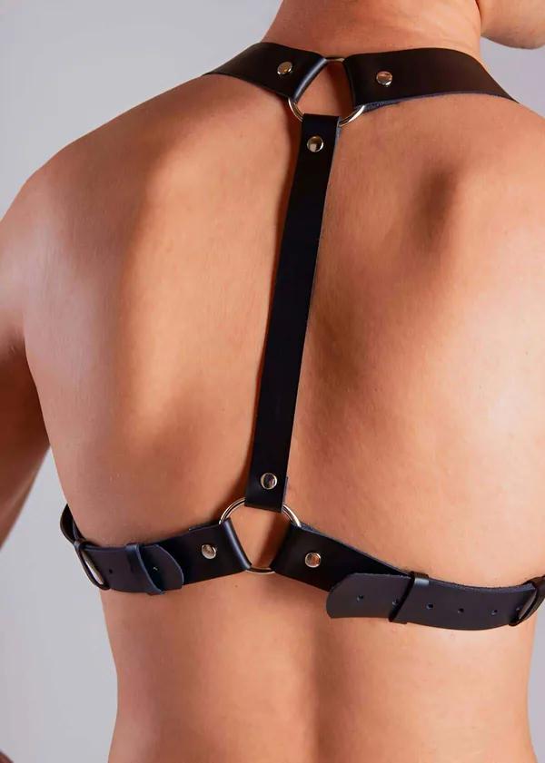 Adjustable Back Body Harness with O-Rings & Buckles