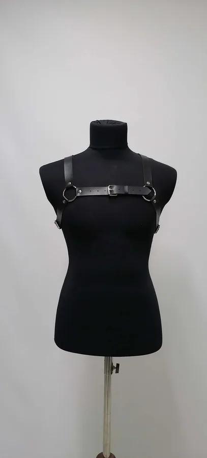 Strappy Chest Harness with O-Ring Detail