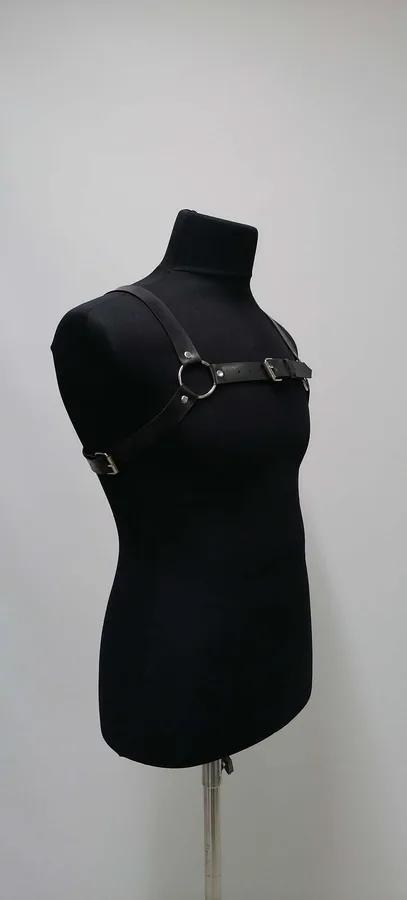 Strappy Chest Harness with O-Ring Detail
