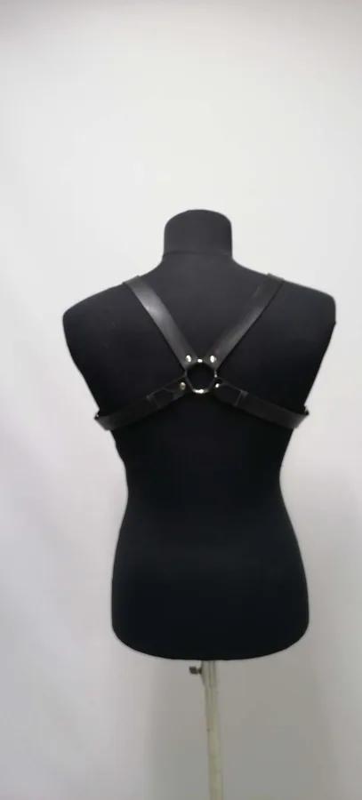 Strappy Chest Harness with O-Ring Detail