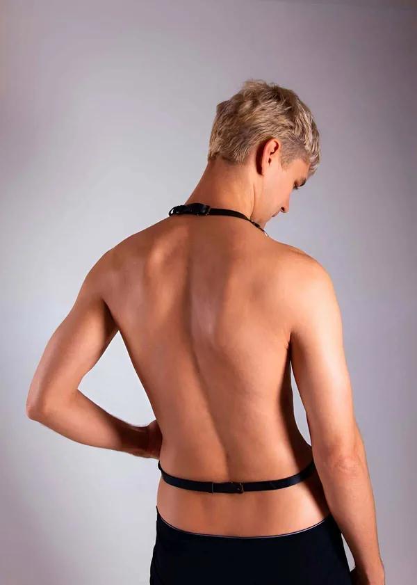Single Strap Shoulder Body Harness with O-Ring & Buckles