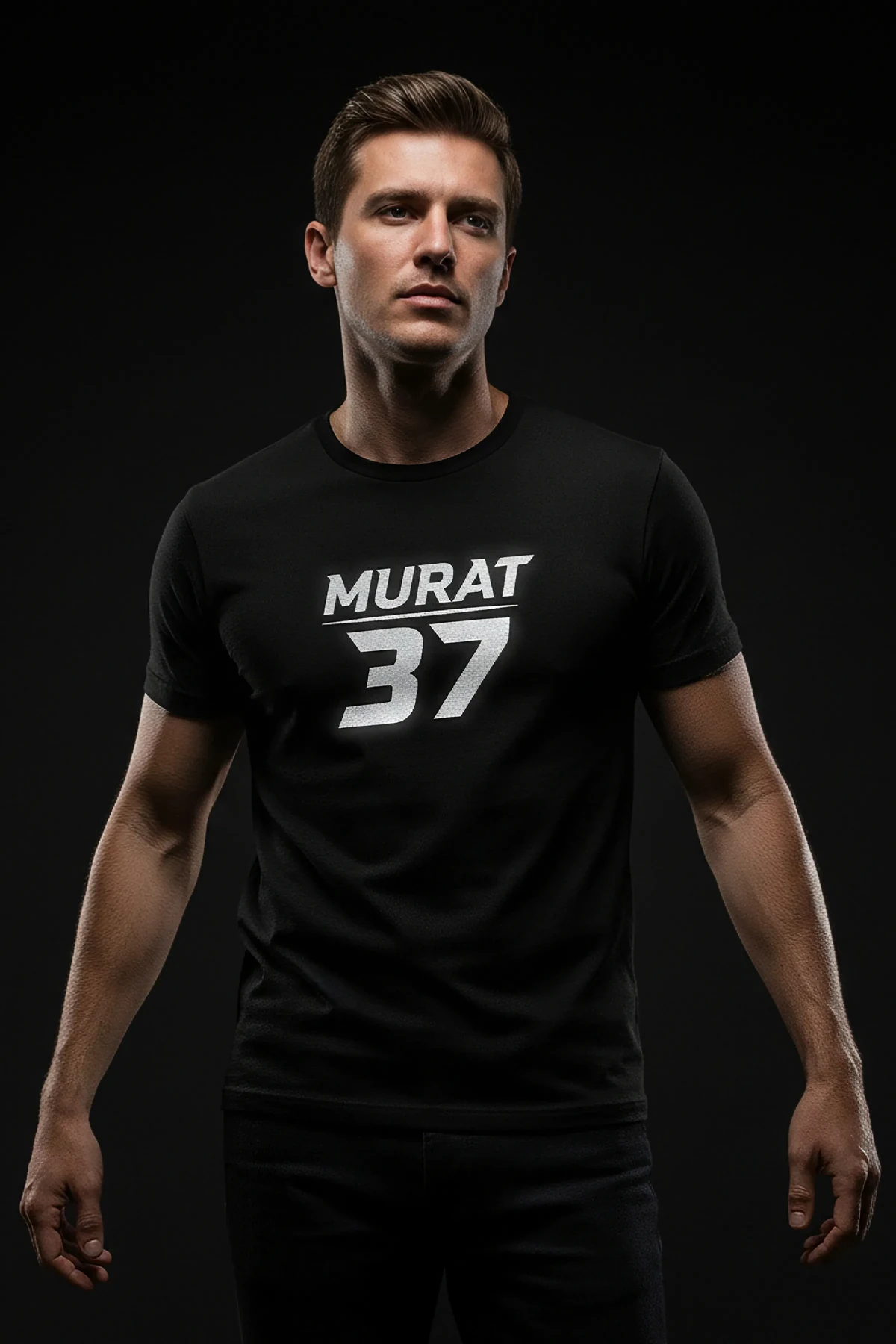 Reflective Streetwear Tee black t