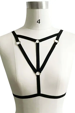Chest Harness Lingerie – Adjustable Strappy Body Cage for Women