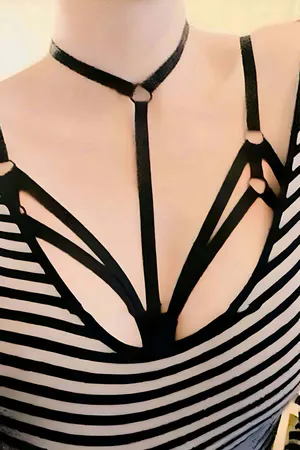 Chest Harness for Women - Adjustable Strap Lingerie Top