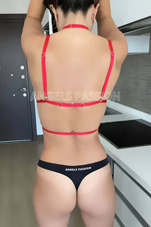 ContourFlex Faux Rubber Chest Harness Bra