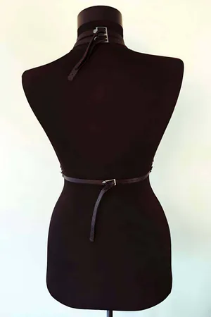 Chest Harness Faux Leather Adjustable Strappy Body Accessory