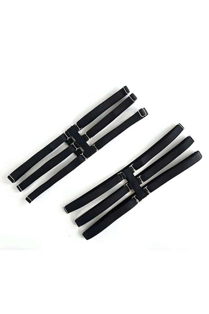 Black Multi-Strap Thigh