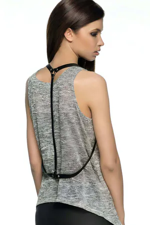 Fashion Body Harness for Women - Sleek Adjustable Faux Leather