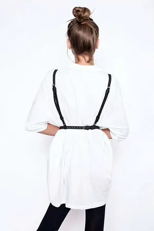 Fashion Chest Harness for Women - Chic Faux Leather Style