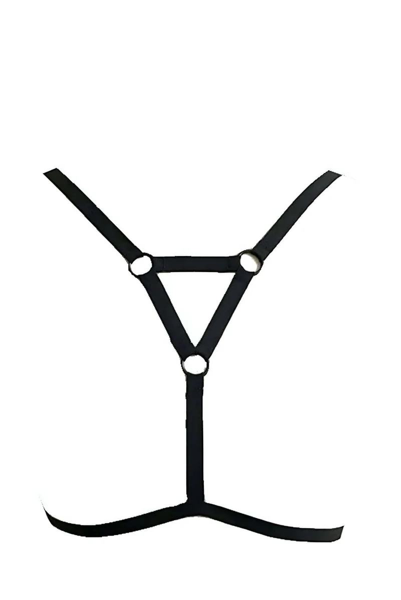Adjustable Elastic Chest Harness Bra Strappy Body Top