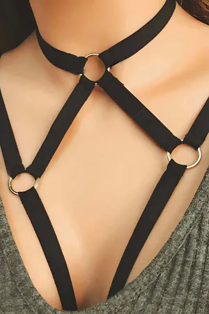Chest Harness O-Ring Strap Décolletage Body Accessory