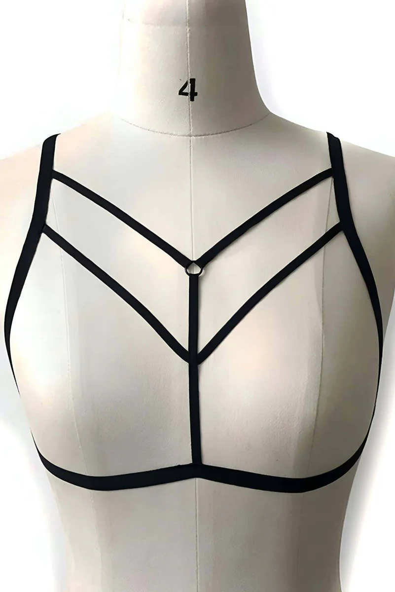 Chest Harness Strappy Lingerie Top for Women - Adjustable