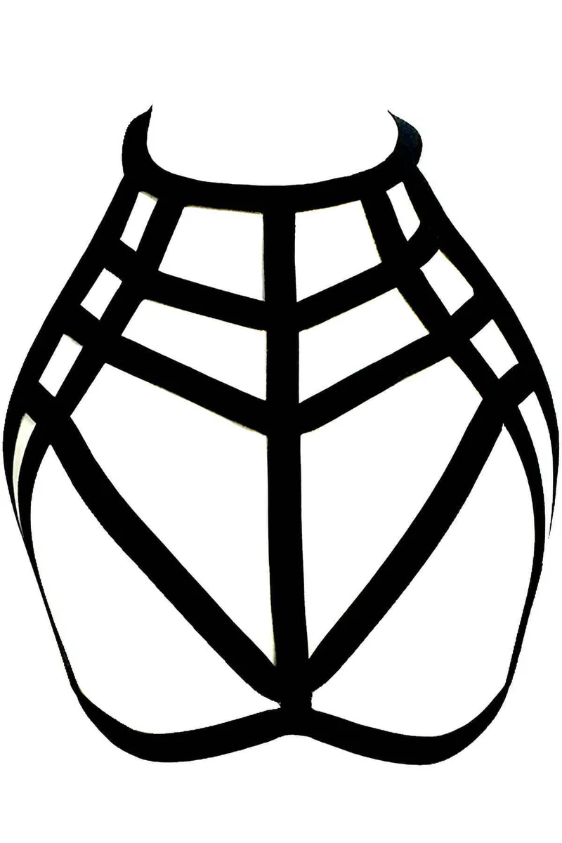 Chest Harness Strappy Geometric Body Cage for Women