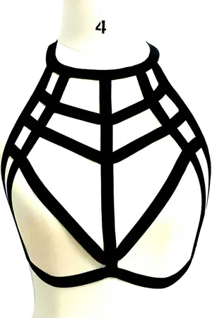 Chest Harness Strappy Geometric Body Cage for Women