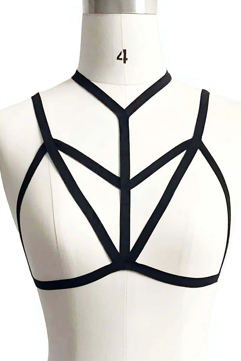 Chest Harness Strappy Top | Adjustable Caged Fashion Accessory